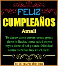 GIF Frases de Cumpleaños Amali